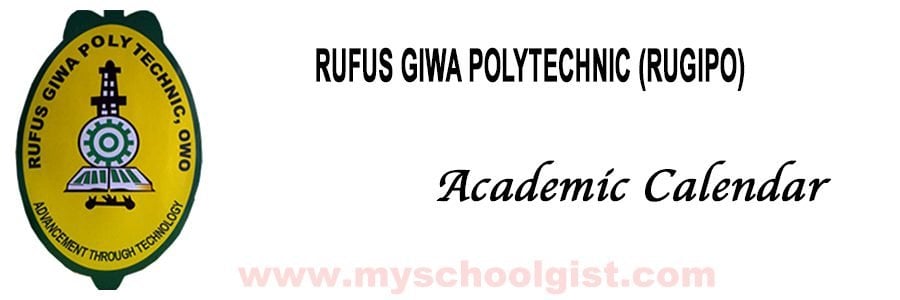Rufus Giwa Poly Academic Calendar 2021/2022
