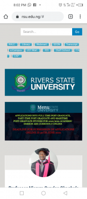 RSUST extends postgraduate application deadline for 2020/2021 session