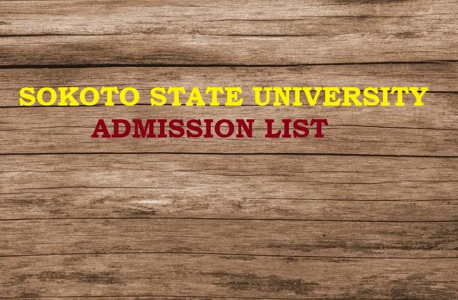 SSU Admission List 2024/2025 Academic Session - How To Check Your Status