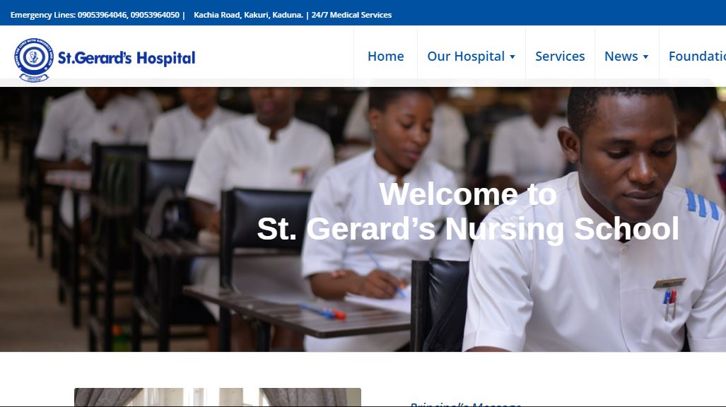 St. Gerald’s Hospital School Of Nursing Admission Forms 2024/2025 Session: How To Apply