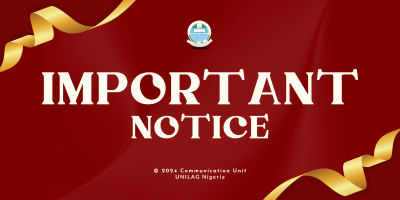 UNILAG notice to all DLI students regarding the 2023/2024 Residential Programme