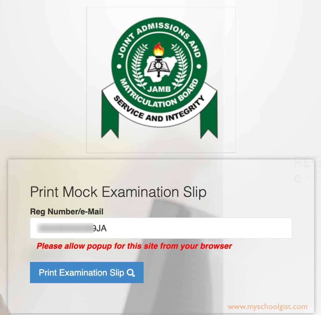 Supply your JAMB registration numberphone numberemail address in the required column