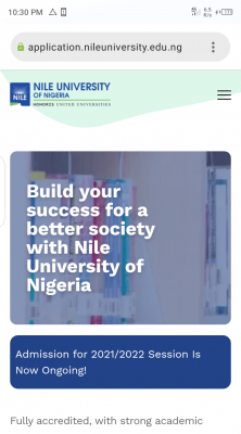 Nile University Post-UTME/DE 2021: Eligibility and Registration Details