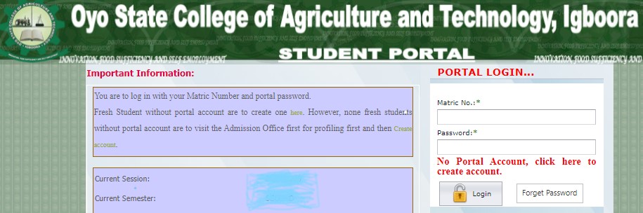 OYSCATECH Login Portal