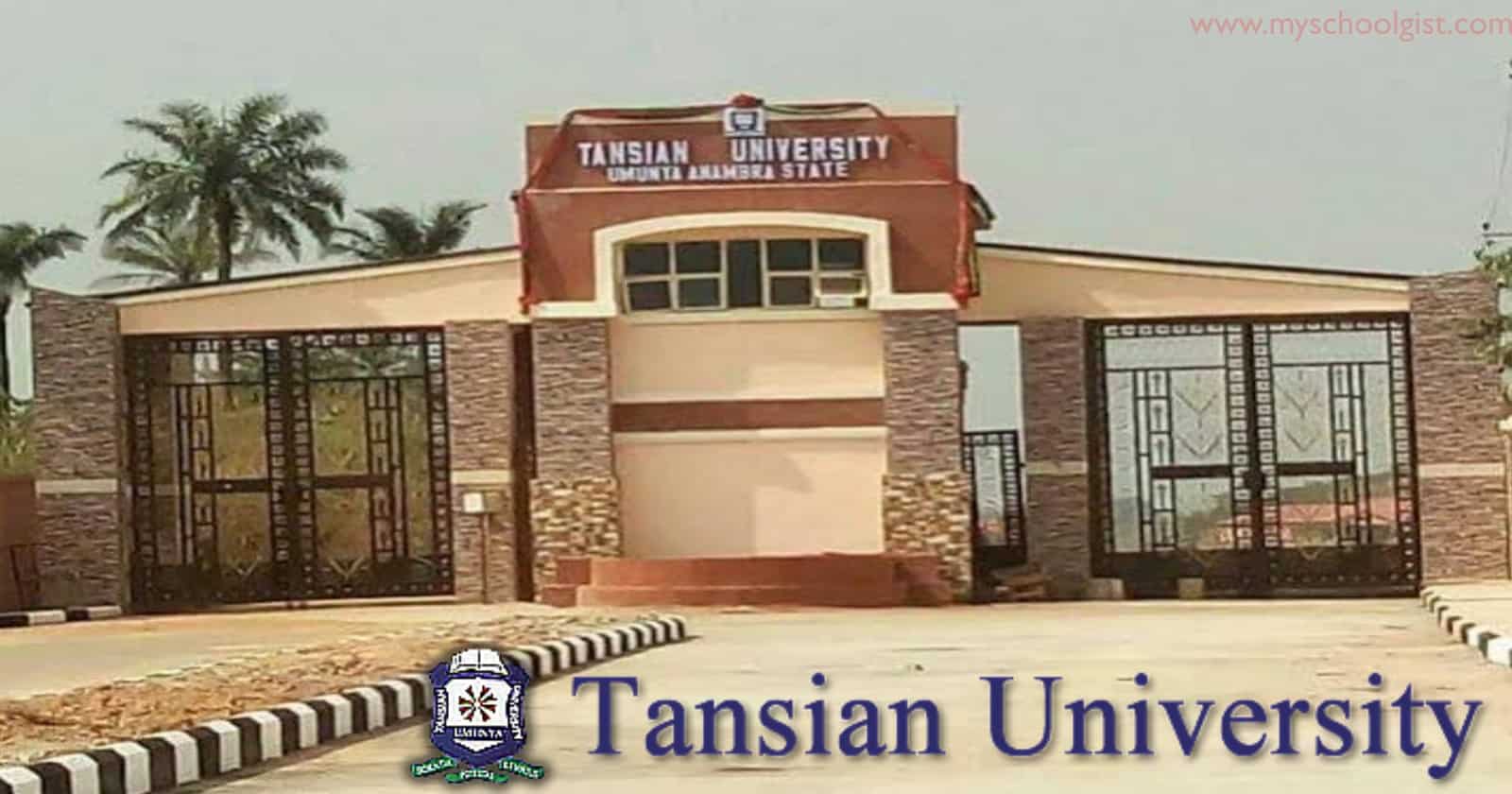 Tansian University Post-UTME / DE Form 2023/2024