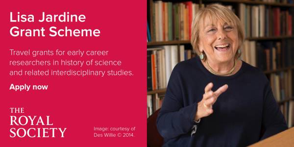 The Lisa Jardine History of Science Grant Scheme 2022