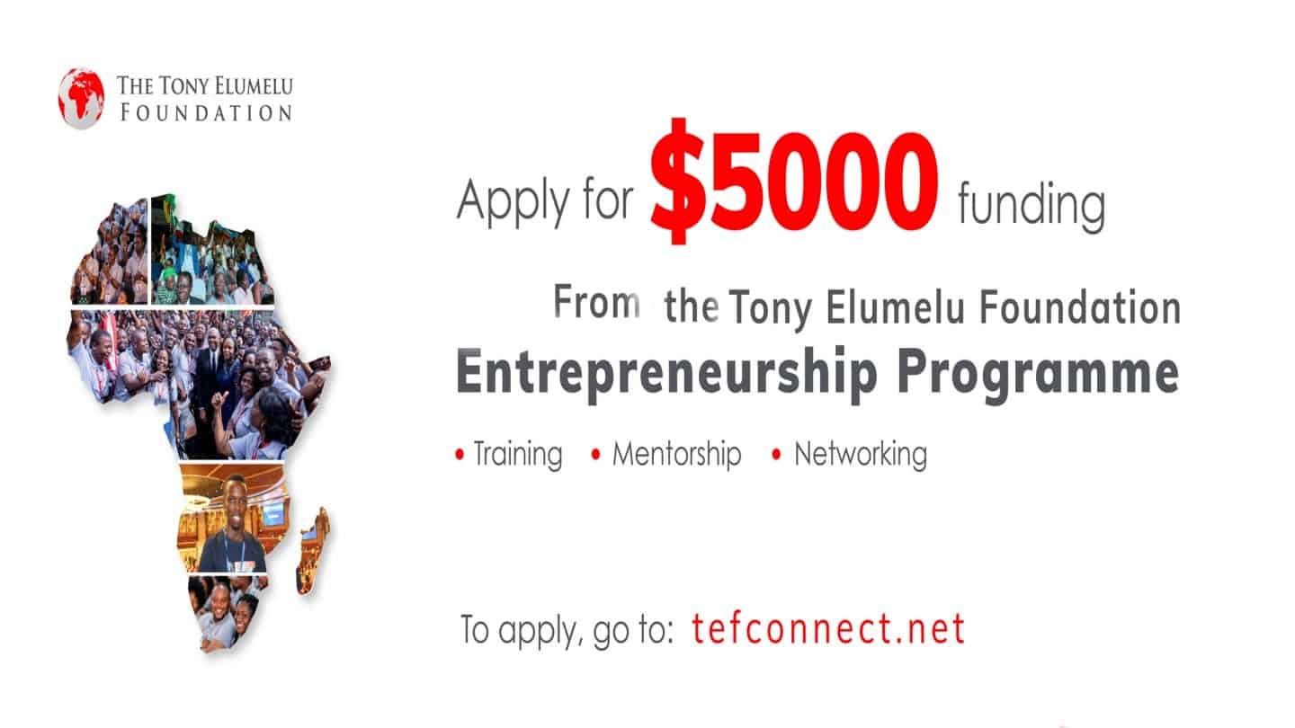 Tony Elumelu Foundation Entrepreneurship Programme 2023