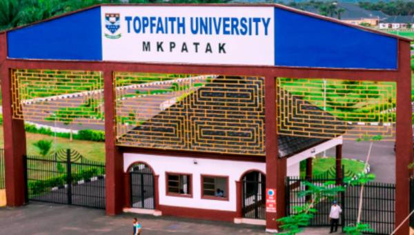 Topfaith University Matriculation Ceremony Schedule 2021/2022