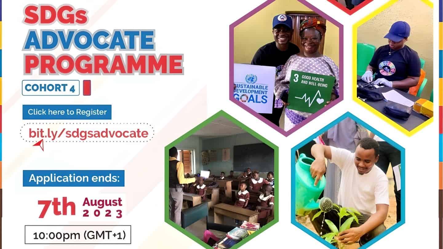 UN SDSN Nigeria SDGs Advocates Programme 2023: Apply Now!