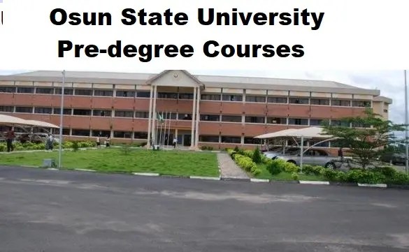 List Of Pre-degree Programmes Offered In UNIOSUN