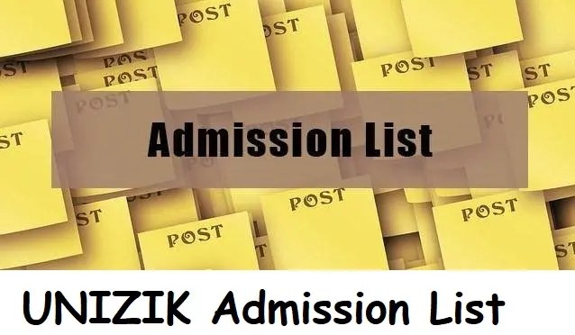 UNIZIK Admission List For All Batches 2024/2025 Academic Session - How To Check