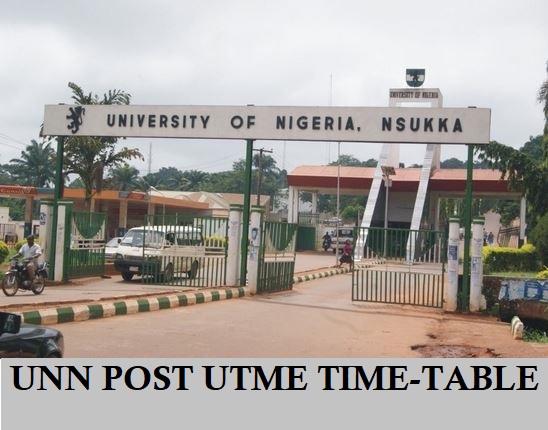 UNN Post UTME Screening Exam Date, Time Table 2024 Announced