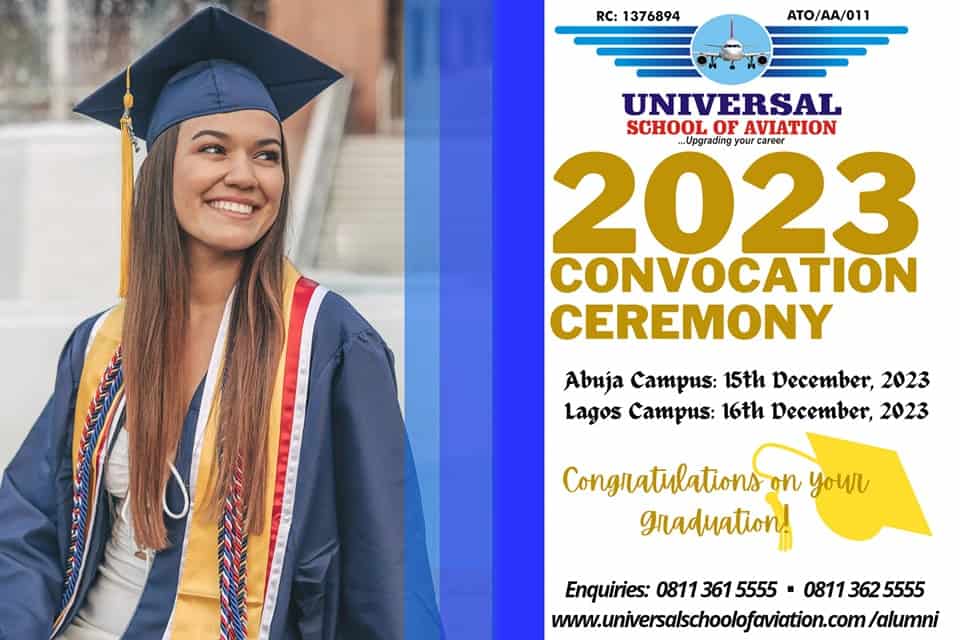 Universal School of Aviation Convocation Ceremony 2023