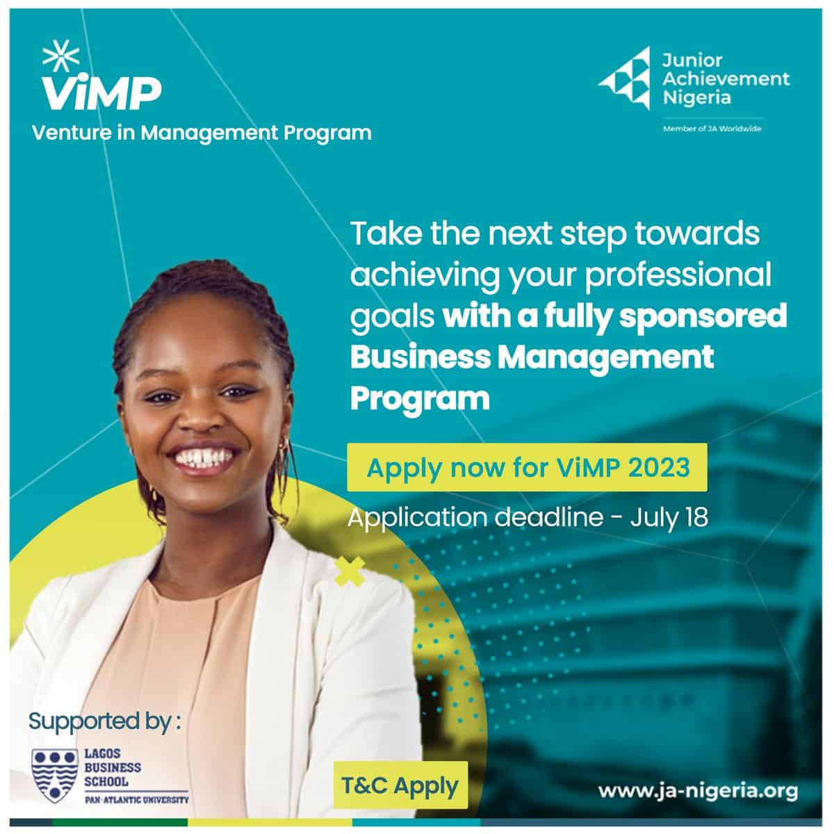 JA Nigeria Venture in Management Program 2023: Apply Now!