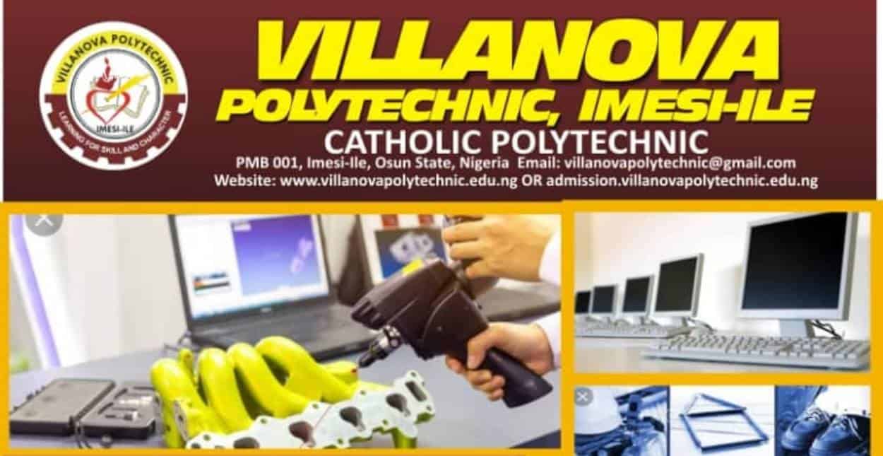 Villanova Polytechnic Post UTME Form 2022/2023