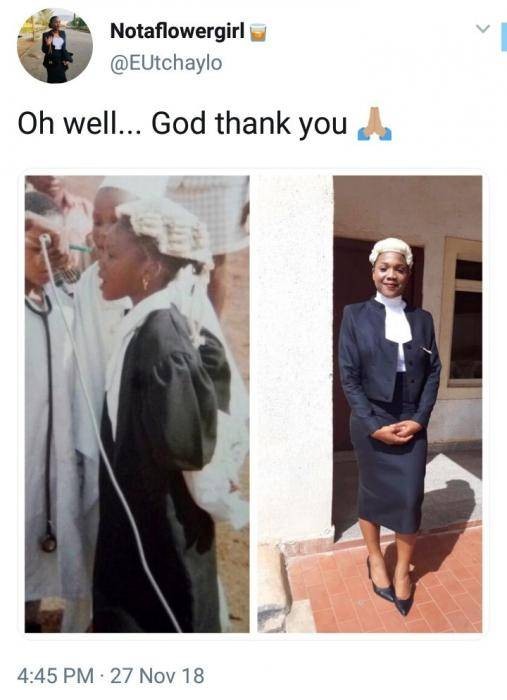 Dreams Come True: Lady Finally Achieves Childhood Dream of Becoming a Lawyer