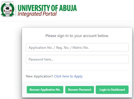 UNIABUJA Postgraduate Students Login Portal