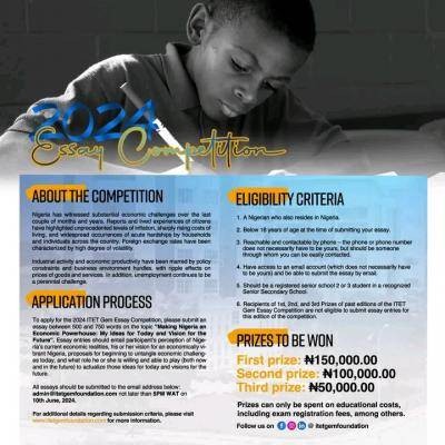 ITET gem foundation essay competition, 2024