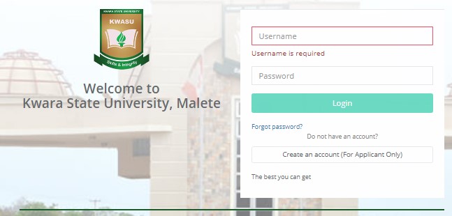 KWASU Postgraduate Students Login Portal