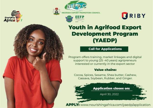 Youth in Agri-food Export Development Program (YAEDP) 2022