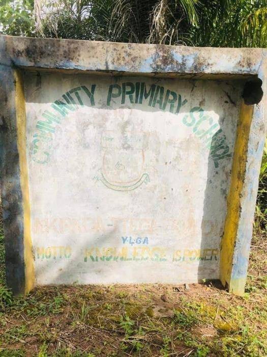 Photos of a Primary School in Cross River State Where Pupils Learn Under Thatched Hut