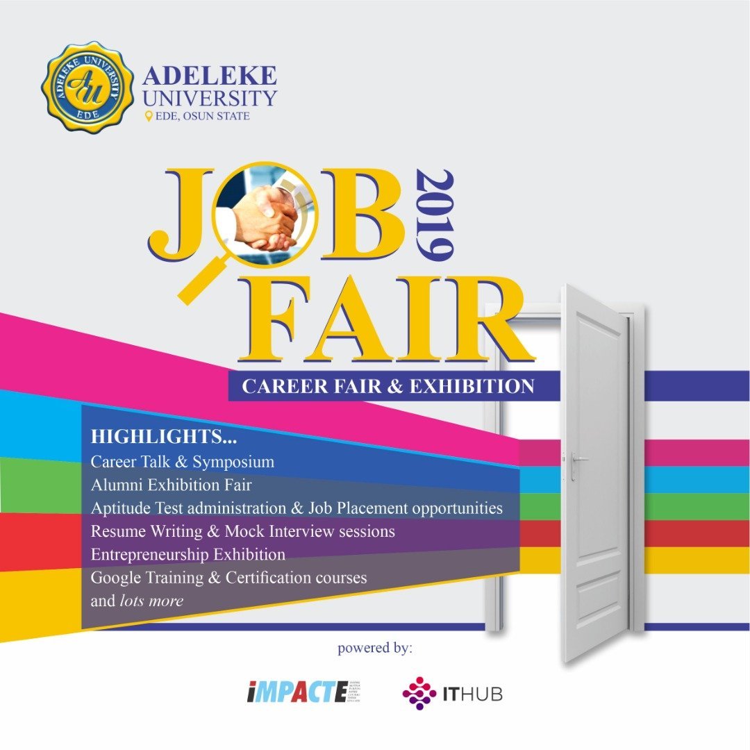 Adeleke University to Conduct Job Fair for 2019 Graduating Class- MSG