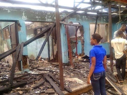 [Pix] - Fire Guts Federal Poly Ado School Building