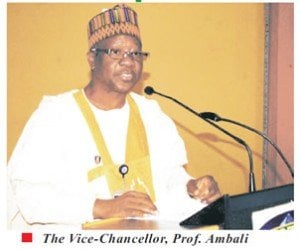 ViceChancellor University of Ilorin Prof AbdulGaniyu Ambali