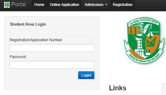 Fedpoly Bauchi Login Portal