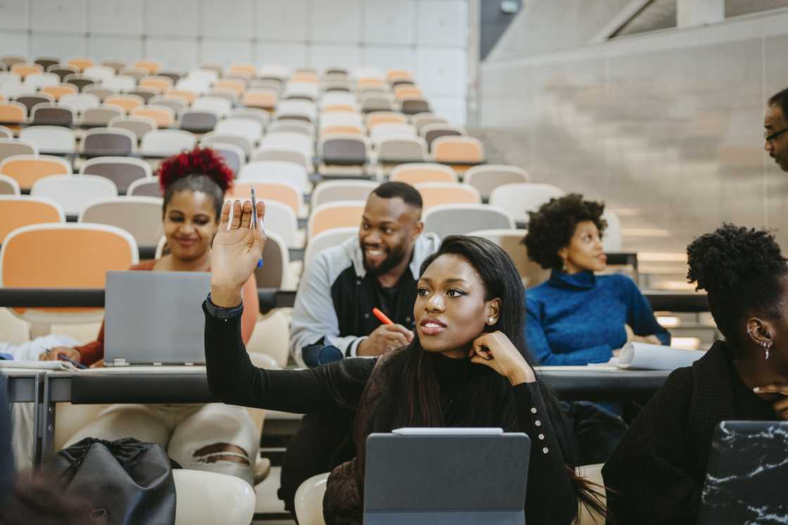 Students in a lecture hall