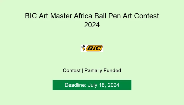 BIC Art Master Africa Ball Pen Art Contest 2024