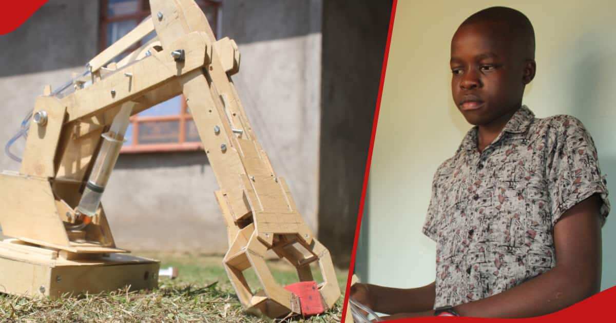 Boy who scored 410 mark in entrance exam designs complete prototype of crane truck