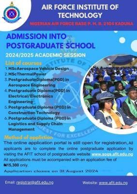 AFIT extends Postgraduate form, 2024/2025