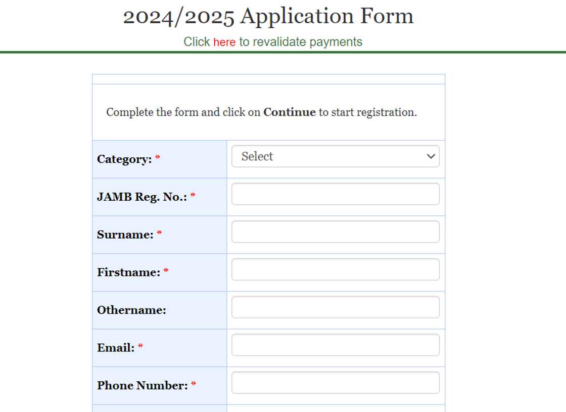 Atiba University application portal