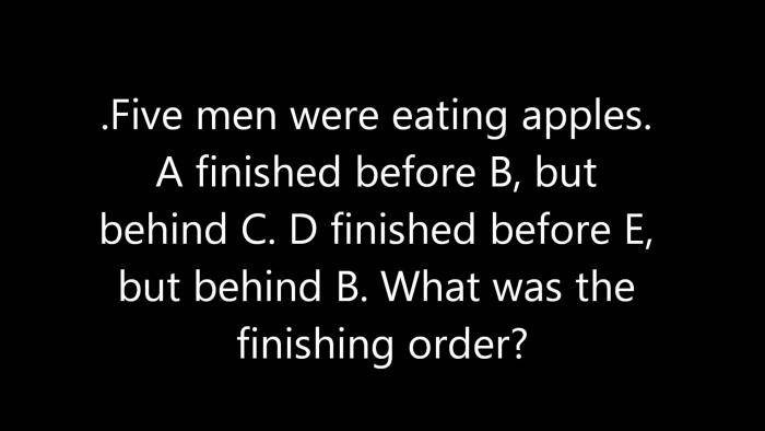 Brain Teaser! Can You Arrange This Puzzle in it's Respective Order?