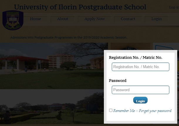 UNILORIN Postgraduate Students Login Portal