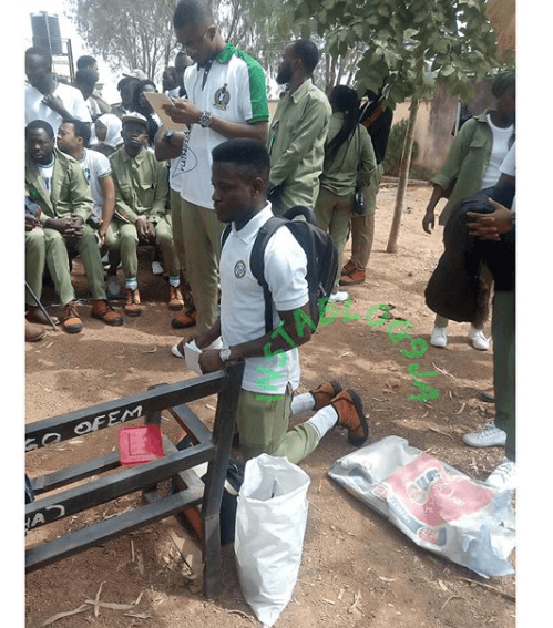 Red Cross CDS Supervisor Orders Corps Member to Kneel at NYSC Secretariate