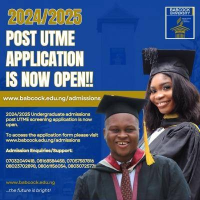 Babcock University Post-UTME/DE 2024: Eligibility and Registration details