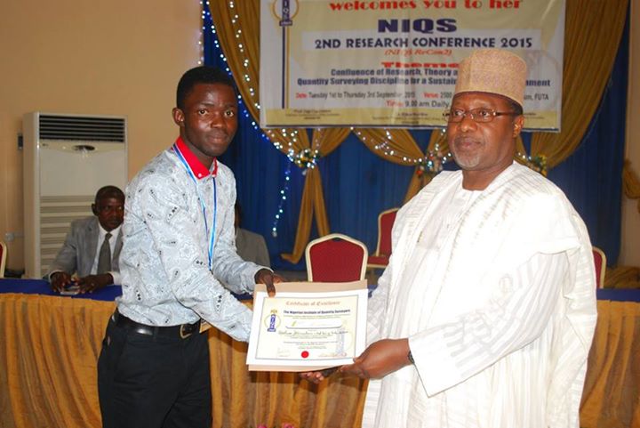 FUTA Student Wins NIQS Essay Competition