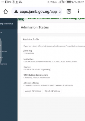 KENPOLY admission list, 2020/2021 out on JAMB CAPS