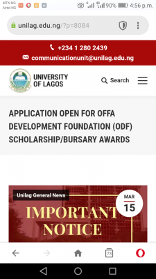 Offa Development Foundation Scholarship