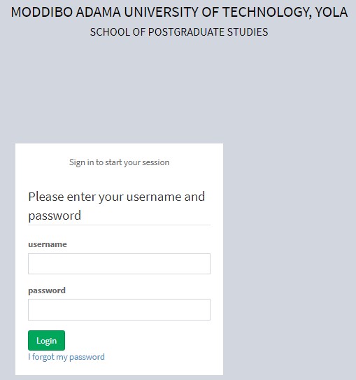 MAUTECH Postgraduate Students Login Portal