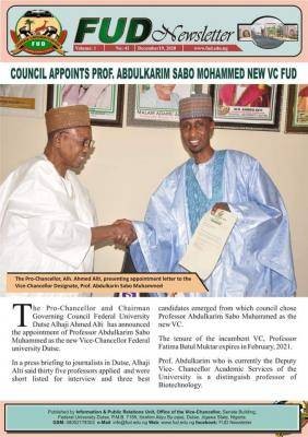 FUD gets new Vice Chancellor