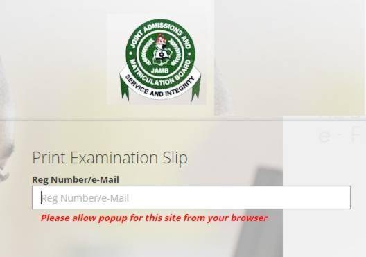 JAMB 2020 Exam Slip Printing Begins March 7th