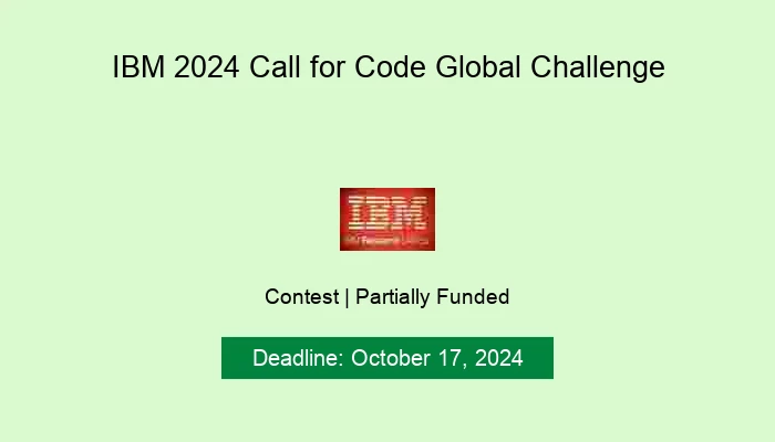 IBM 2024 Call for Code Global Challeng