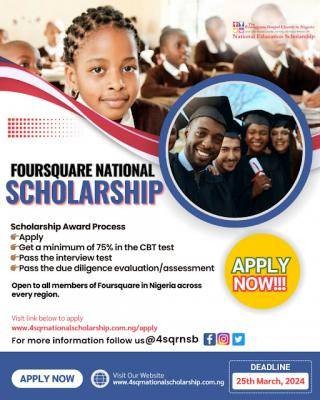 Foursquare National Scholarship Award, 2024