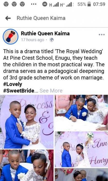 Enugu School goes Viral after Rendering a Special Drama on Wedding