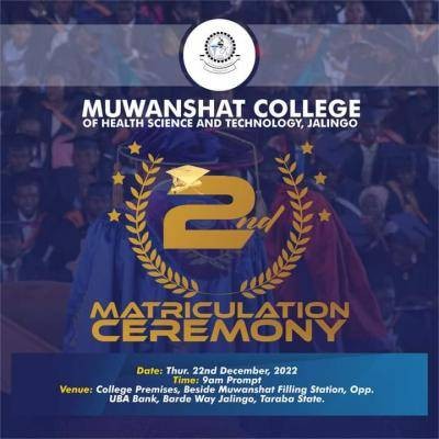 Muwanshat College of Health Science and Tech 2nd matriculation ceremony