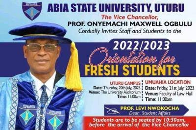 ABSU freshers orientation Exercise 2022/2023