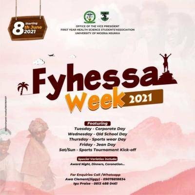 UNN First Year Health Science Students Association Kicks Off FYHESSA Week